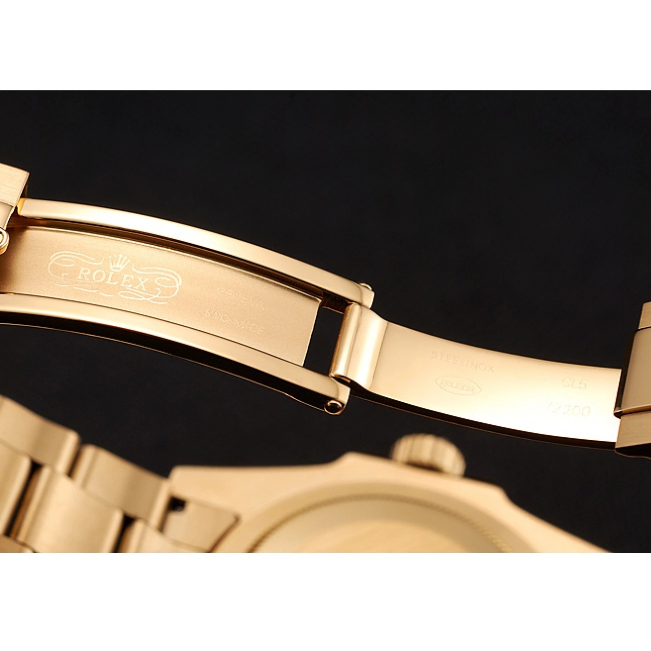 AAA Replica Watches Green And Swiss Dial Case 1453750 Bezel II And Bracelet Gold GMT Rolex Master 0729